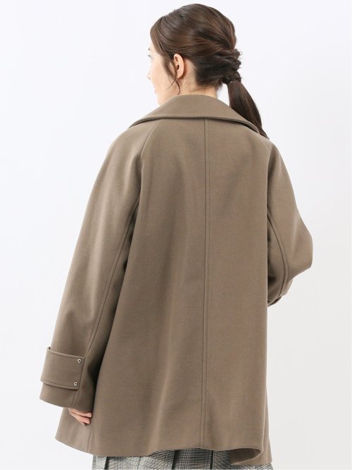 ライトシャギー メタルボタン ピーコート