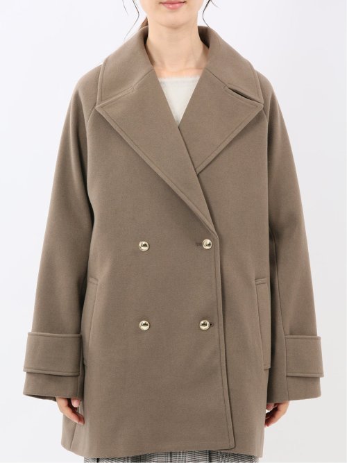 ライトシャギー メタルボタン ピーコート