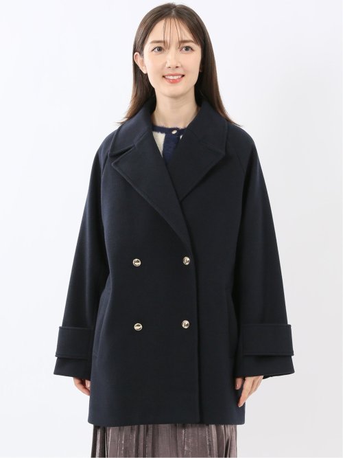 ライトシャギー メタルボタン ピーコート(M 75紺): アウター/コート