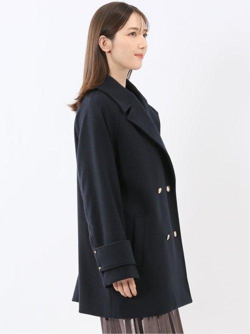 ライトシャギー メタルボタン ピーコート