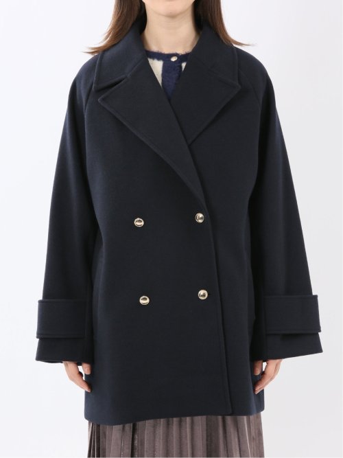 ライトシャギー メタルボタン ピーコート