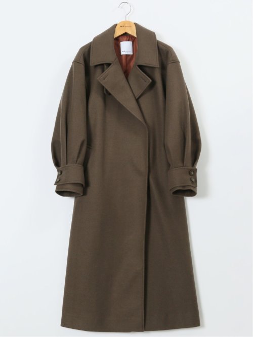 ストレッチ ライトシャギー ロングコート