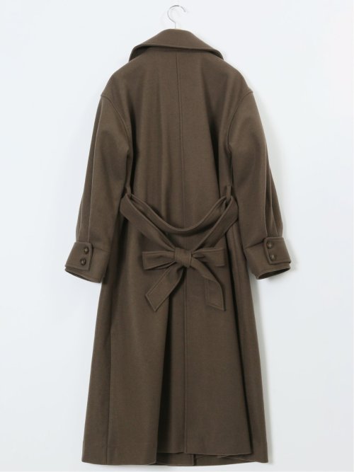 ストレッチ ライトシャギー ロングコート