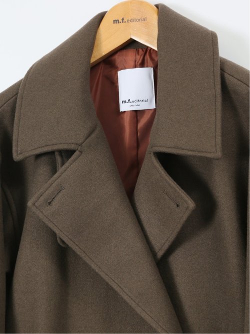 ストレッチ ライトシャギー ロングコート