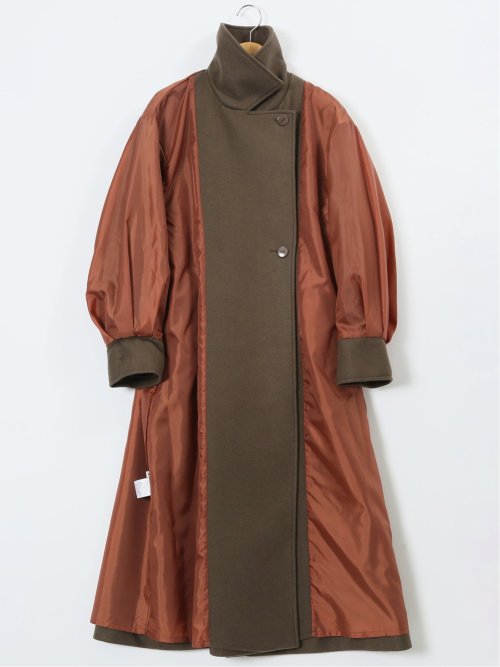 ストレッチ ライトシャギー ロングコート