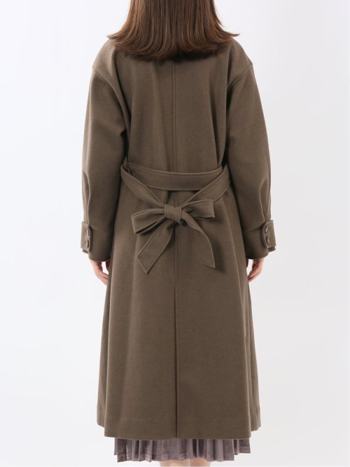 ストレッチ ライトシャギー ロングコート