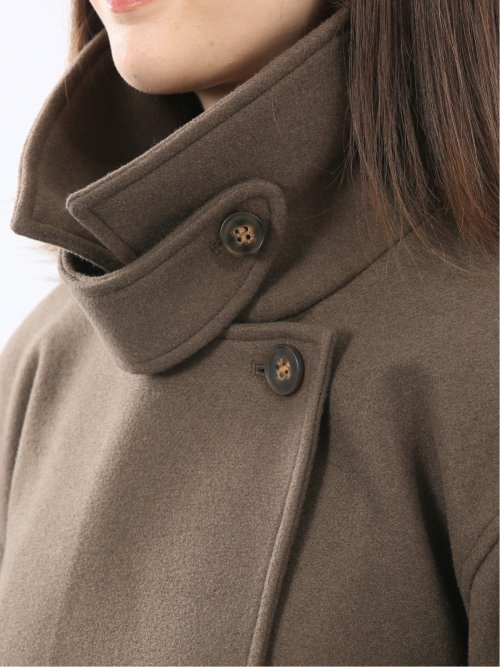 ストレッチ ライトシャギー ロングコート