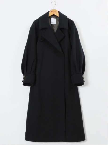 ストレッチ ライトシャギー ロングコート