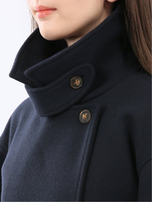 ストレッチ ライトシャギー ロングコート