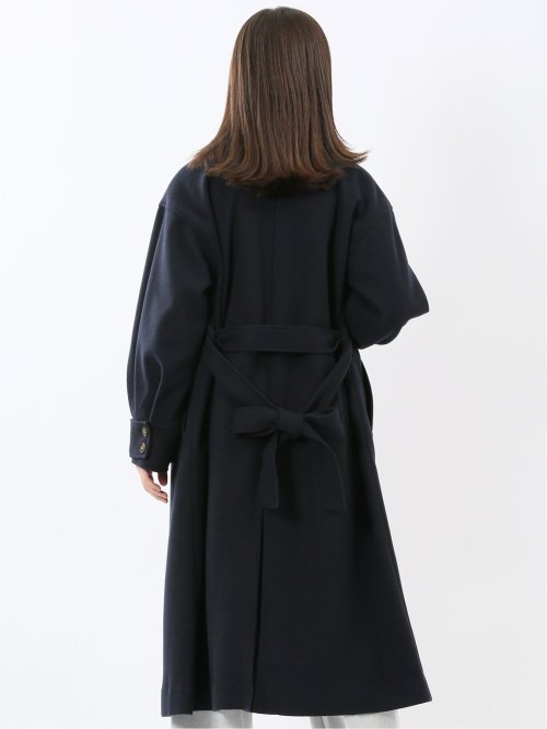 ストレッチ ライトシャギー ロングコート