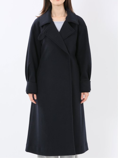 ストレッチ ライトシャギー ロングコート