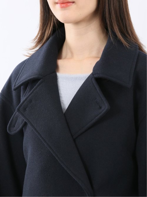 ストレッチ ライトシャギー ロングコート