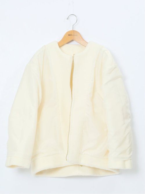 ナッピング ノーカラーコート