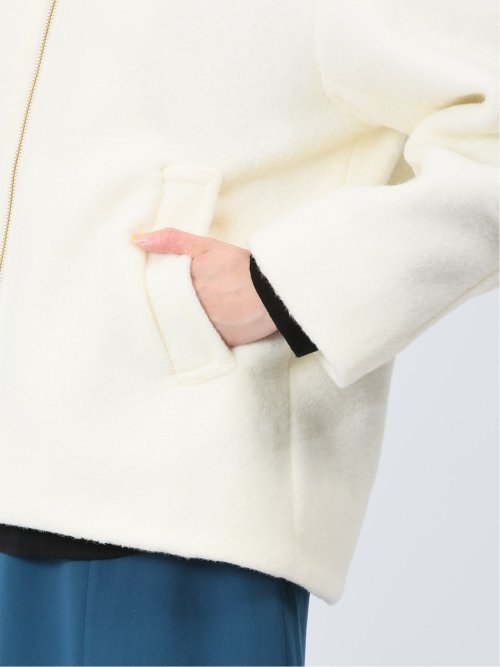 ナッピング ノーカラーコート