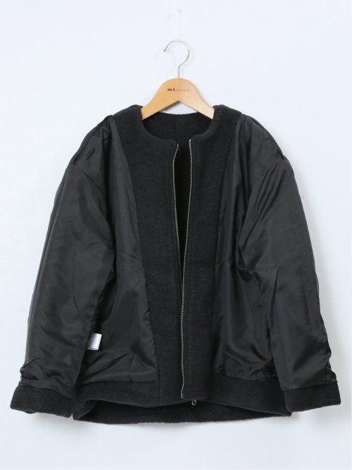 ナッピング ノーカラーコート