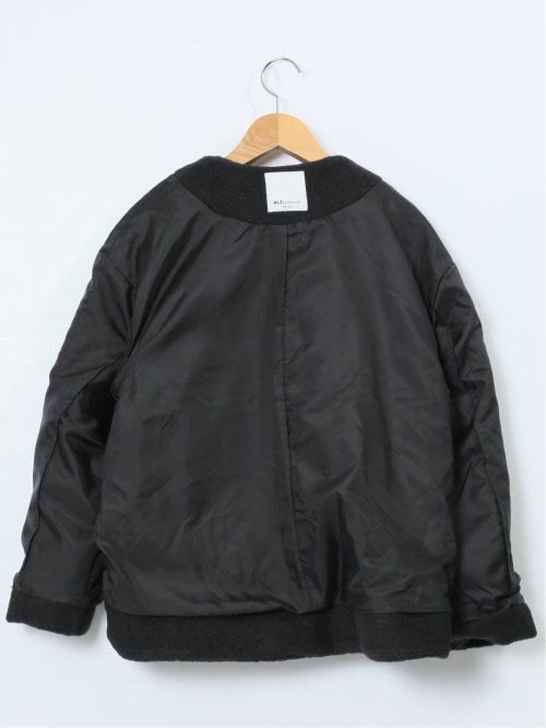 ナッピング ノーカラーコート