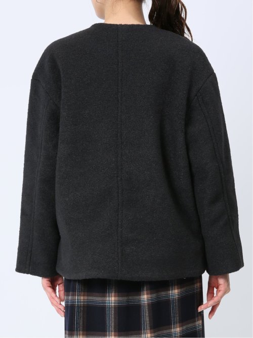 ナッピング ノーカラーコート