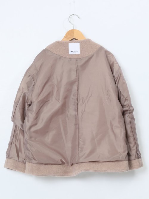 ナッピング ノーカラーコート