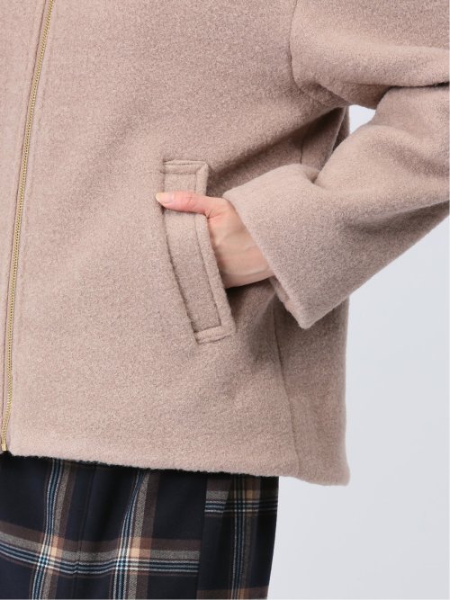 ナッピング ノーカラーコート