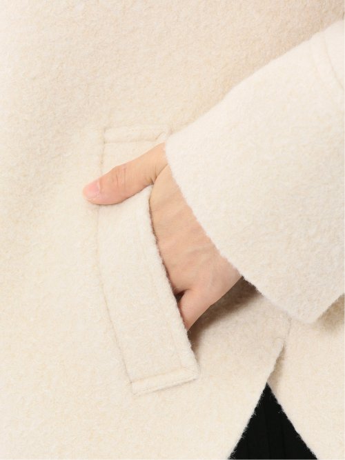 ハンドウォッシャブル フーデッド ショートコート