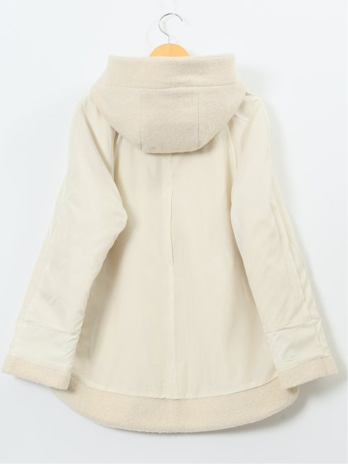 ハンドウォッシャブル フーデッド ショートコート