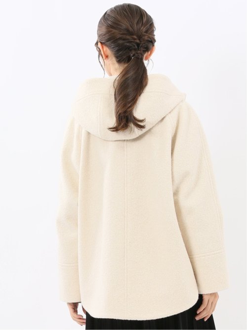 ハンドウォッシャブル フーデッド ショートコート