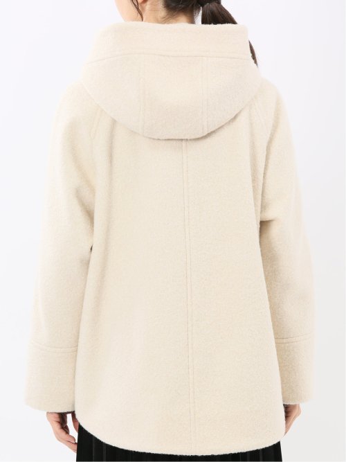 ハンドウォッシャブル フーデッド ショートコート