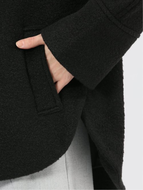 ハンドウォッシャブル フーデッド ショートコート