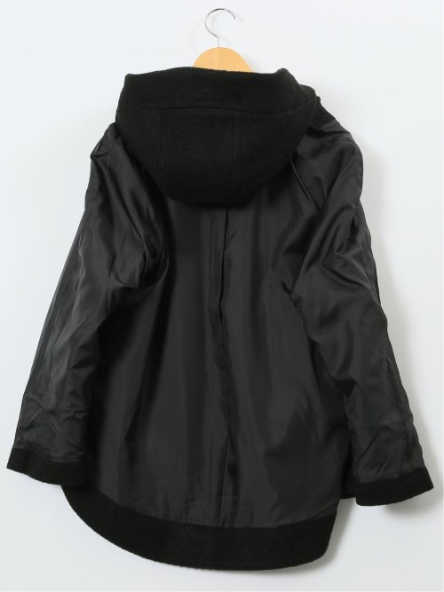 ハンドウォッシャブル フーデッド ショートコート