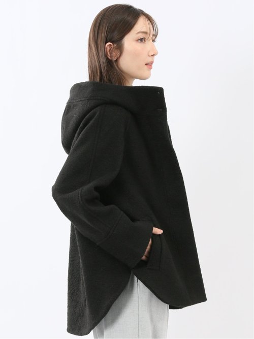 ハンドウォッシャブル フーデッド ショートコート