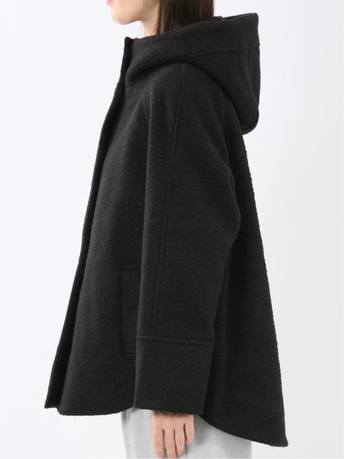 ハンドウォッシャブル フーデッド ショートコート