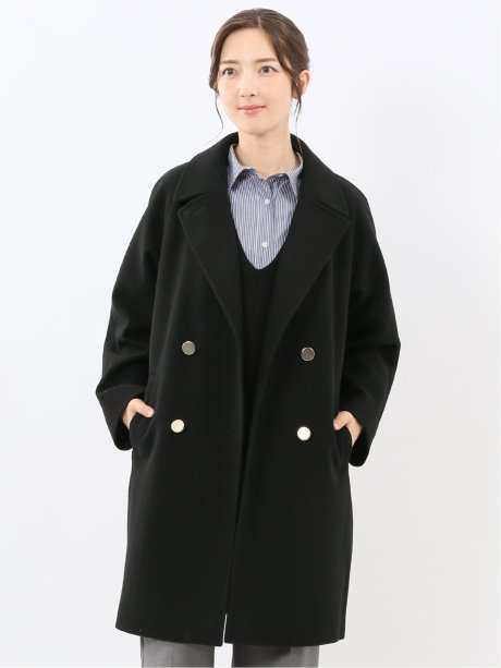 ハンドウォッシャブル オーバーサイズ ピーコート