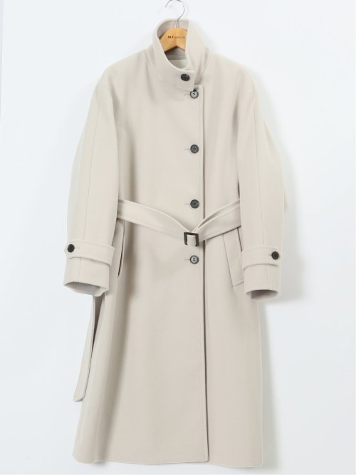 ストレッチ ハンドウォッシャブル スタンドカラー ロングコート