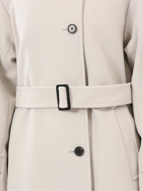 ストレッチ ハンドウォッシャブル スタンドカラー ロングコート