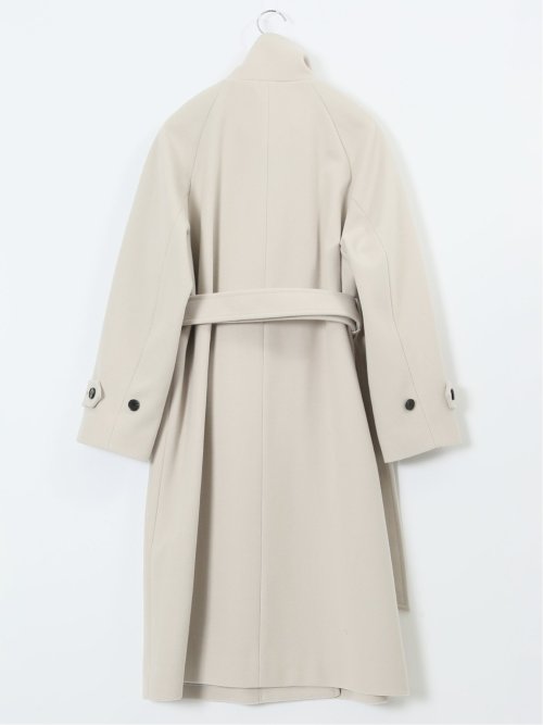 ストレッチ ハンドウォッシャブル スタンドカラー ロングコート