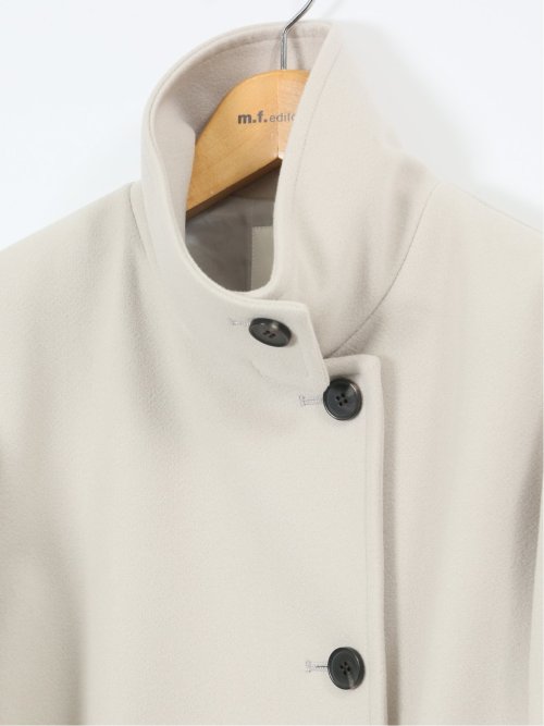 ストレッチ ハンドウォッシャブル スタンドカラー ロングコート