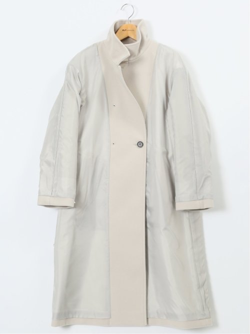 ストレッチ ハンドウォッシャブル スタンドカラー ロングコート