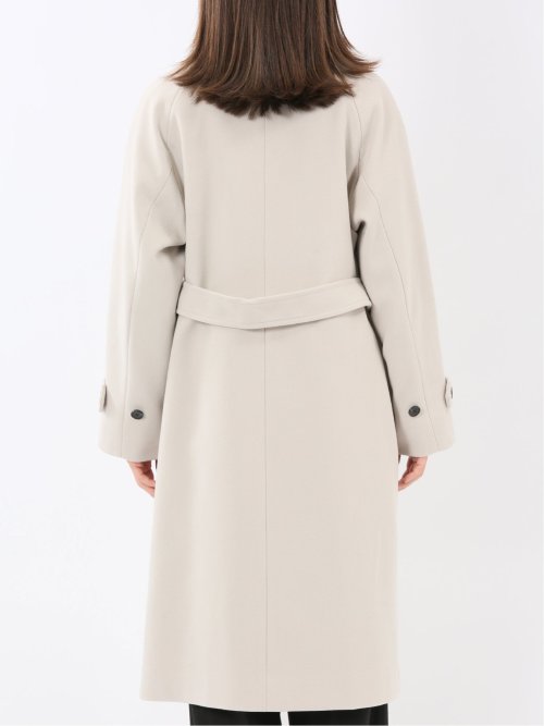 ストレッチ ハンドウォッシャブル スタンドカラー ロングコート