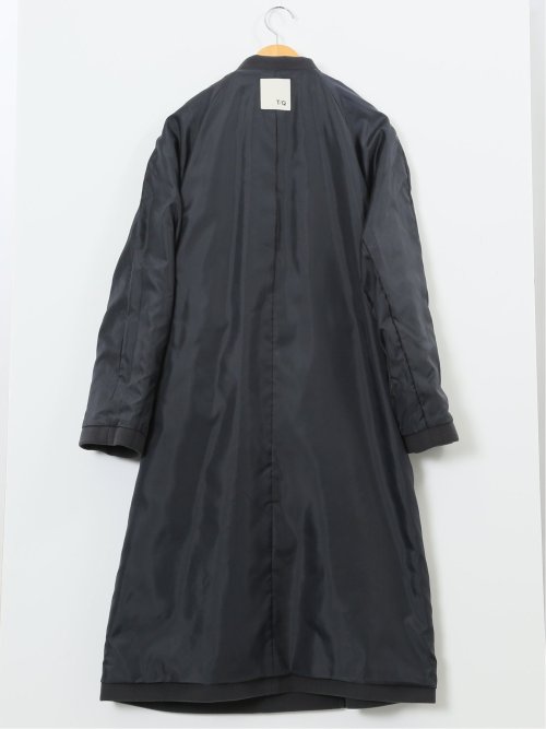 ストレッチ ハンドウォッシャブル スタンドカラー ロングコート