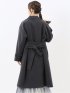 ストレッチ ハンドウォッシャブル スタンドカラー ロングコート