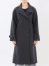 ストレッチ ハンドウォッシャブル スタンドカラー ロングコート