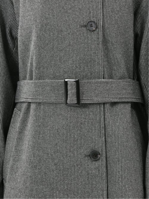 ストレッチ ハンドウォッシャブル スタンドカラー ロングコート