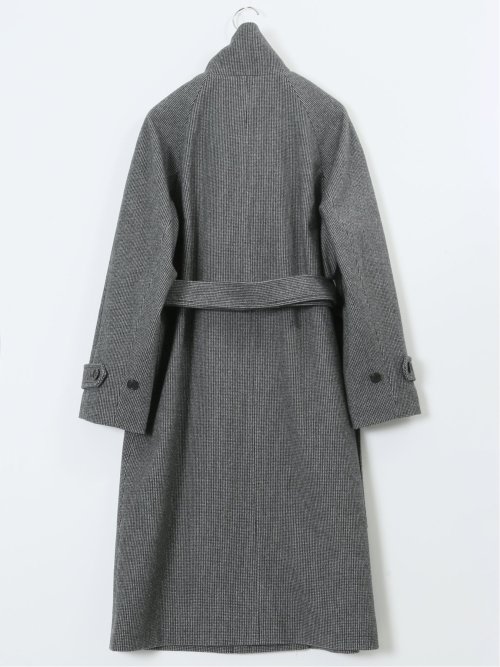 ストレッチ ハンドウォッシャブル スタンドカラー ロングコート