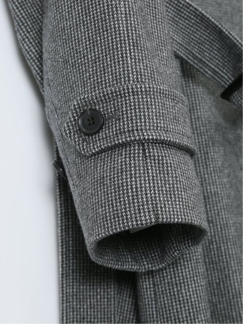 ストレッチ ハンドウォッシャブル スタンドカラー ロングコート