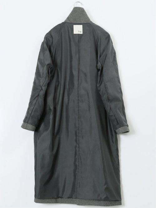 ストレッチ ハンドウォッシャブル スタンドカラー ロングコート