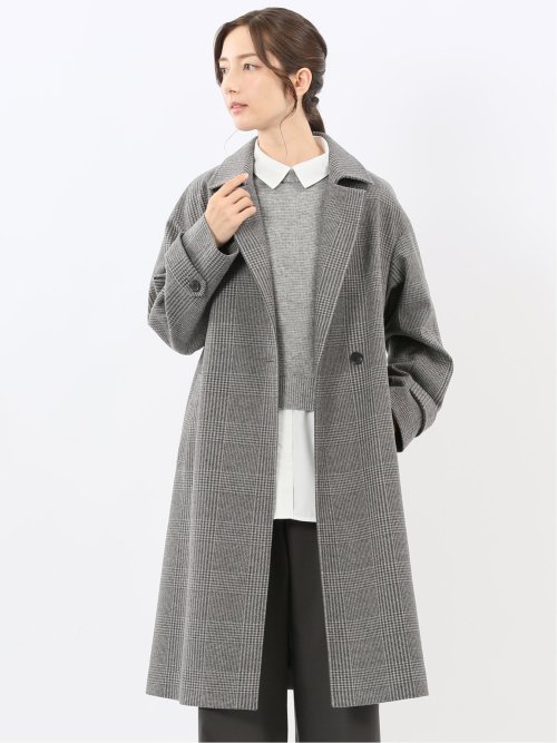 ストレッチ ハンドウォッシャブル 2WAY ロングコート