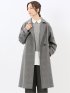 ストレッチ ハンドウォッシャブル 2WAY ロングコート