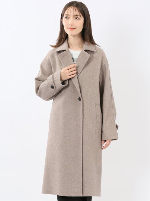 ストレッチ ハンドウォッシャブル 2WAY ロングコート