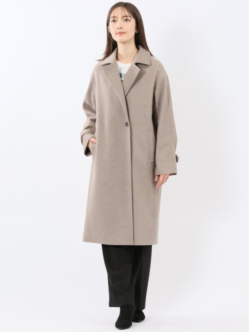 ストレッチ ハンドウォッシャブル 2WAY ロングコート