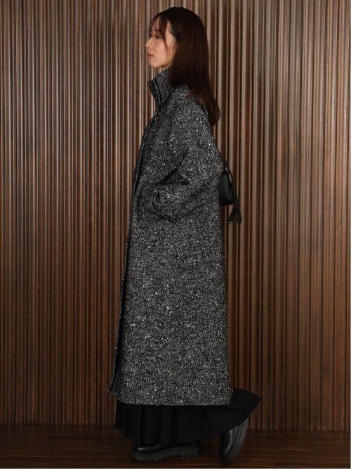 ドロー/DRAW ウール混 スタンドカラー ロングコート （ユニセックス）